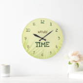 Nature Time Botanical Soft Green Grote Klok (Huis)