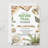 Nature Trail Birthday Invitation Kaart (Voorkant)