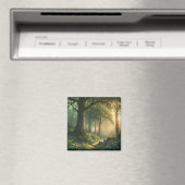 Nature View Forest Magneet 2in Rechthoekig Design (Insitu (Vaatwasser))