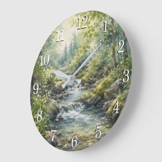 Nature Wall Clock — Botanical & Landscape Design Grote Klok (Hoek)