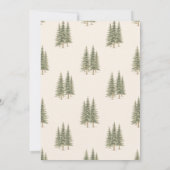 Nature Wedding with Pine Trees Mountain Landscape Kaart (Achterkant)