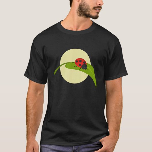 Nature Wildlife Flowers Gardening Ladybugs T-shirt (Voorkant)