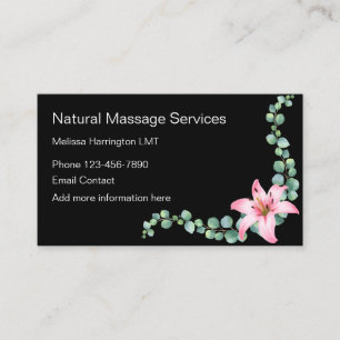 Naturel Beauty Massage Visitekaartje