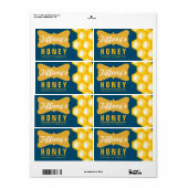 Naturel | Biologische honing | Zuivere honing | Bo Etiket (Full Sheet)