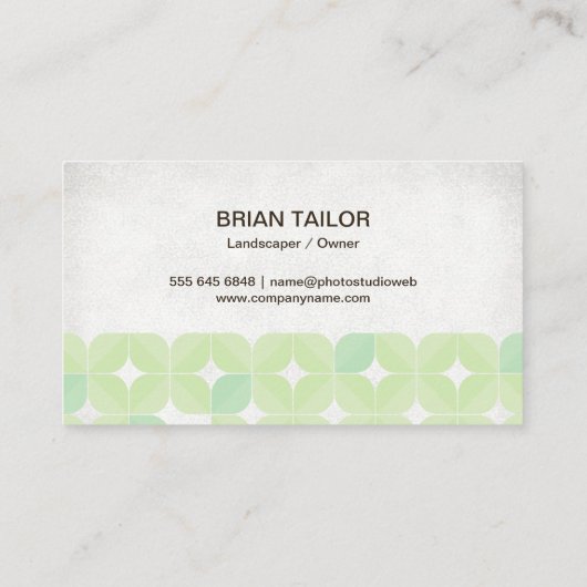 Naturel | Boom | tuinieren | landschapsarchitectuu Visitekaartje (Achterkant)