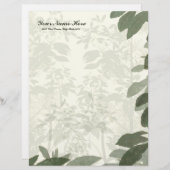 Naturen Beauty Linen Letterhead Stationery (Voorkant / Achterkant)