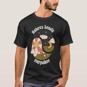 Naturen Beauty Overal Retro Natuur Design Pre T-shirt