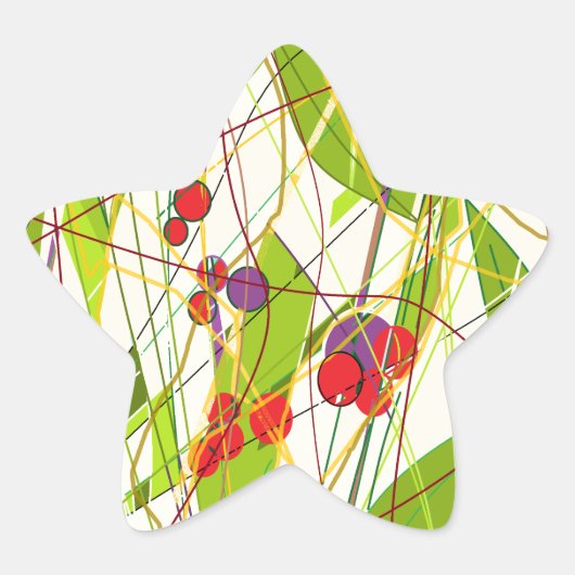 Naturen Beauty Ster Sticker (Voorkant)