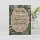 Naturen Camouflage Vrijgezellenfeest Roze Kaart (Staand voorkant)