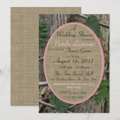 Naturen Camouflage Vrijgezellenfeest Roze Kaart (Voorkant / Achterkant)