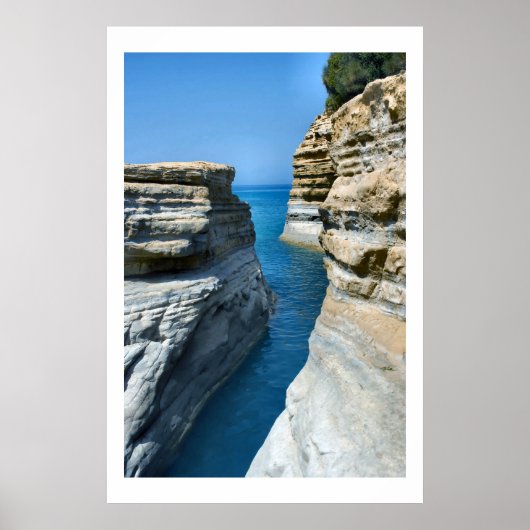 Naturen Cut - Posters op Corfu Island Seascape (Voorkant)