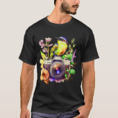 Naturen Fotografie Liefde bloemen en vogels Bekijk T-shirt (Voorkant)