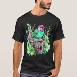 Naturen Fotografie Liefde bloemen en vogels Bekijk T-shirt