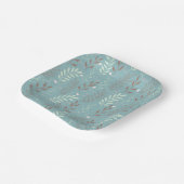 Naturen gebladerte papieren bordje (Gebogen)