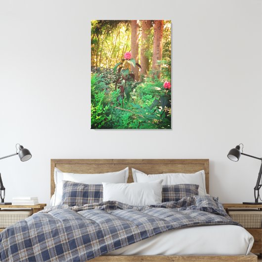 Naturen geschenken, uitgerekt canvas afdruk (Insitu (Slaapkamer))
