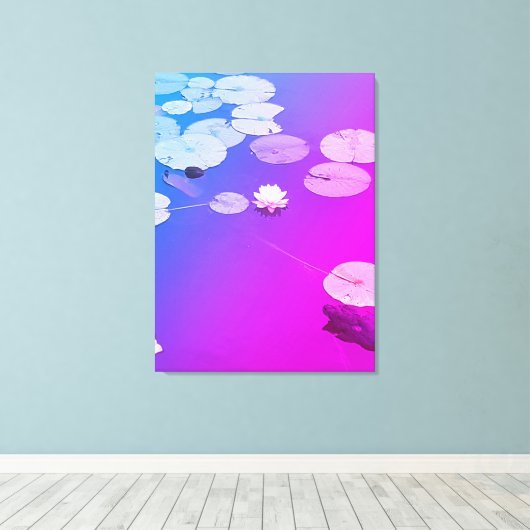 Naturen geschenken, uitgerekt canvas afdruk (Insitu (Houten vloer))