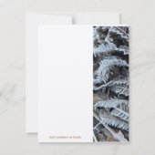 Naturen harde vorst, platte notitie Kaart Notitiekaartje (Achterkant)