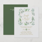 Naturen houden van Greenery Wreath Wedding (Voorkant / Achterkant)