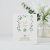 Naturen houden van Greenery Wreath Wedding (Staand voorkant)