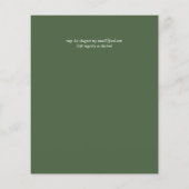 Naturen houden van Greenery Wreath Wedding (Achterkant)