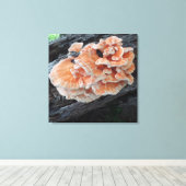 Naturen Kip van de bossen Eetbare paddenstoel Canvas Afdruk (Insitu (Houten vloer))