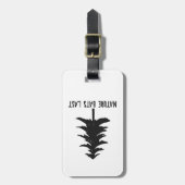 Naturen laatste bagagelabel (Voorkant verticaal)