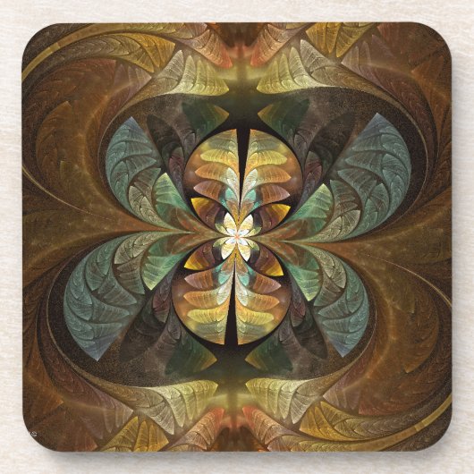 Naturen Matrix Bumble Bee Abstract Bier Onderzetter (Voorkant)