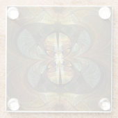 Naturen Matrix Bumble Bee Abstract Glazen Onderzetter (Achterkant)