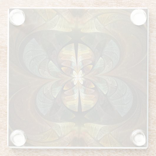 Naturen Matrix Bumble Bee Abstract Glazen Onderzetter (Achterkant)