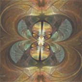 Naturen Matrix Bumble Bee Abstract Sticker (Voorkant)