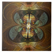 Naturen Matrix Bumble Bee Abstract Tegeltje (Voorkant)