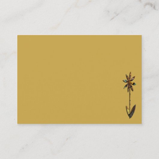 Naturen Matrix Bumble Bee Abstract Visitekaartje (Achterkant)