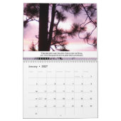 Naturen met roze Scriptscabine Sky Floral Kalender (Jan 2027)