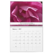 Naturen met roze Scriptscabine Sky Floral Kalender (Feb 2027)