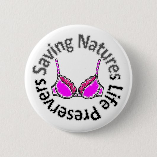 Naturen opslaan - Levensonderhoud Ronde Button 5,7 Cm (Voorkant)
