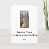 Naturen Path Kardinaal Blank Kaart (Achterkant)