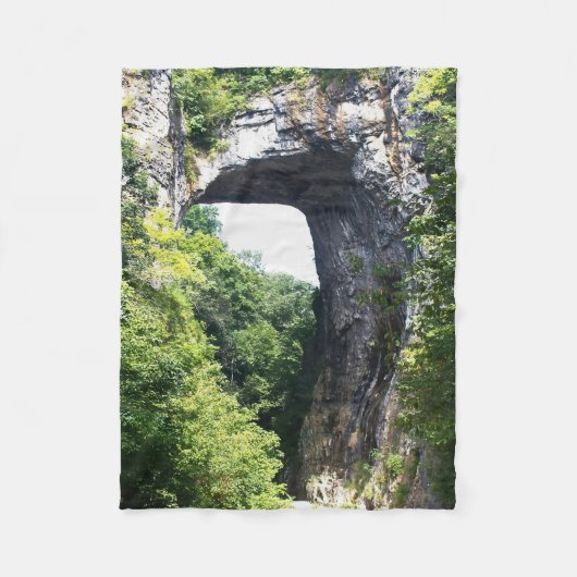 Nature's Archway - Natural Bridge Fleece Deken (Voorkant)