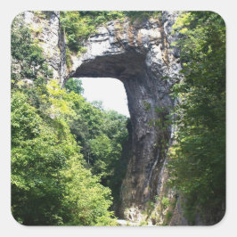 Nature's Archway - Natural Bridge Vierkante Sticker