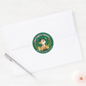 Nature's Friend Cute Fawn Woodland Animal Ronde Sticker (Envelop)