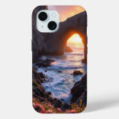 Nature's Gateway: The Flowering Sea Arch Case-Mate iPhone Case (Achterkant)