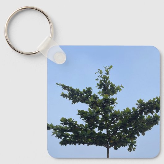 Nature's Harmony Keychain - Carry the Serenity wit (Voorkant)