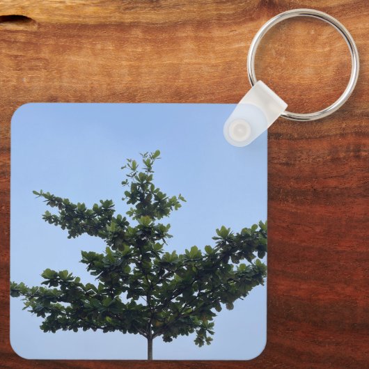 Nature's Harmony Keychain - Carry the Serenity wit (Achterkant)