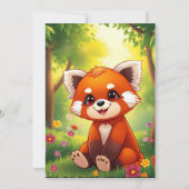 Nature's Hug in a Cute Red Panda Kaart (Voorkant)