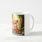 Nature's Hug in a Cute Red Panda Koffiemok (Voorkant rechts)