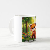 Nature's Hug in a Cute Red Panda Koffiemok (Voorkant links)