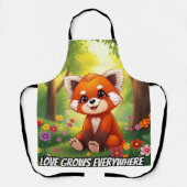 Nature's Hug in a Cute Red Panda Schort (Voorkant)