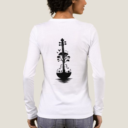 "Nature's Melody" Tri-Blend Shirt (Achterkant)