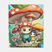 "Nature's Playful Side" Fleece Deken (Voorkant)