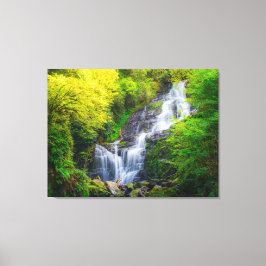 Nature's Symphony: The Cascades of Killarney Canvas Afdruk