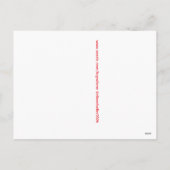 Natures valentine: heart shaped red leaf feestdagenkaart (Achterkant)